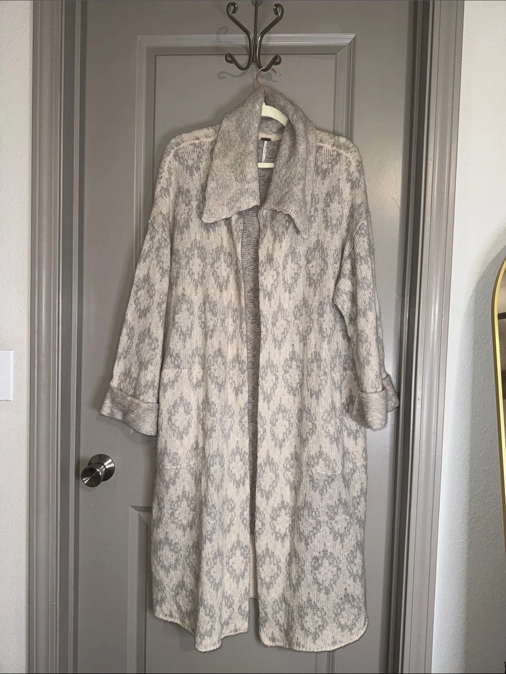 NWOT - Free People - Like a Diamond Sweater Coat in Icy Diamond ❄️